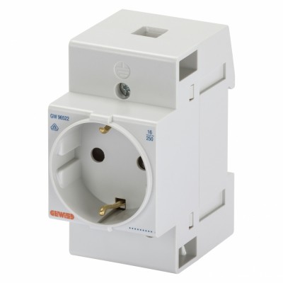 Priza pe sina DIN 2P+E 16A 250V Gewiss GW96522 foto