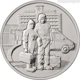 Rusia 25 Rubles 2020 (Selfless labour of health workers) 27 mm, KM-1947 UNC !!!
