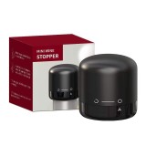 Capac de Etansare a Sticlei de Sampanie, Cyrax, Rotativ, On-Off, Silicon, Reutilizabil, Usor de Depozitat si Folosit, 3.8 x 3.8 x 3.8 cm, Negru
