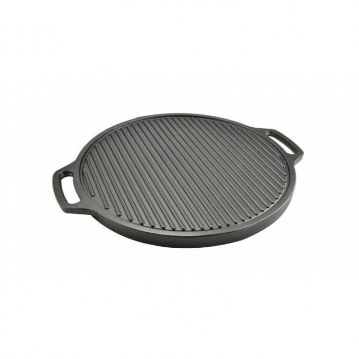 Plita fonta cu manere-2 fete 44.5cm-rotund Handy KitchenServ