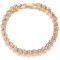 Bratara Tennis cu Pietre Semipretioase Zirconiu, 18 cm, Gold