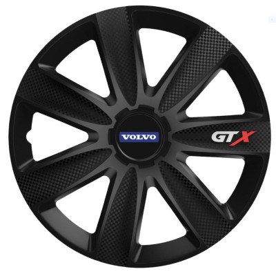 Set 4 Capace Roti GTX Negru Carbon Ford, R14 foto