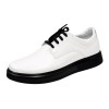 Pantofi barbati casual din piele naturala Kairo Alb Box