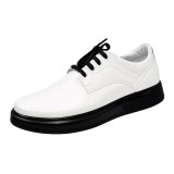 Pantofi barbati casual din piele naturala Kairo Alb Box