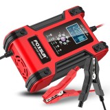 Incarcator Redresor baterii auto-moto inteligent FOXSur FBC122412D, 12V 12A/24V 6A, 7 trepte incarcare, LCD, mod reparatie baterii AGM, GEL, SLA, Wet,
