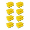 Set 8 bureti pentru vase, galben, 90 x 67 x 45 mm