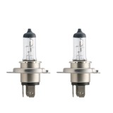 Set 2 Becuri Moto Philips H4 Vision 12V 60/55W Halogen, Vizibilitate Sporita, Blister