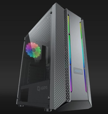 Carcasa Aqirys Mizar Midi Tower Black RGB foto