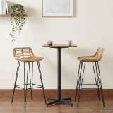 vidaXL Scaun Bar 44 x 46 x 91 cm St&acirc;lp de fier cu diametru de 10 mm 42033204