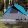 Gossi cort de camping cupola pentru 3 persoane, albastru, impermeabil