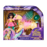 UNICORN ACADEMY SET MAGIA ARIPILOR CU PAPUSA AVA SI UNICORNUL LEAF CU ACCESORII
