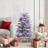 VidaXL Set de Globuri de Crăciun 15 pcs Violet 42018877