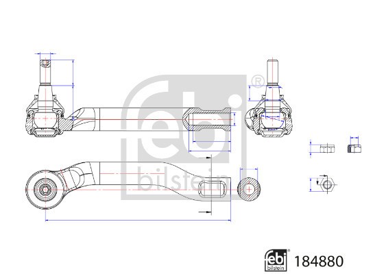 FEBI BILSTEIN 184880 Cap de bara