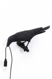 Seletti lampă de perete Bird Lamp Black Looking Left