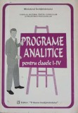 PROGRAME ANALITICE PENTRU CLASELE I-IV-EMIL POP