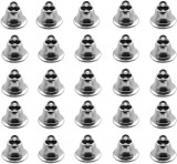 Set de 70 clopotei pentru brad Hpamba, metal, argintiu, 25 x 16 mm