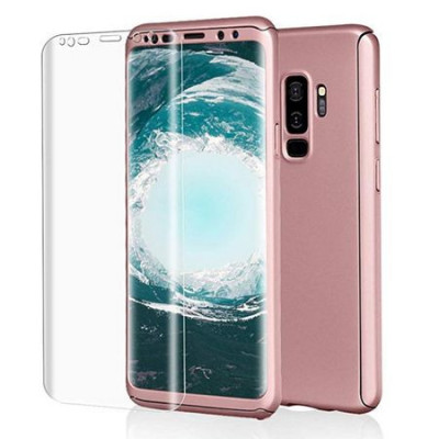 Husa GloMax FullBody Rose-Gold pt Samsung Galaxy S9 Plus folie inclusa foto