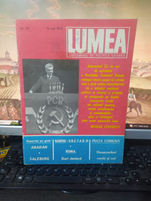 Lumea nr. 20, 13 mai 1976, Roma, start electoral, China, Revoluția culturală 027 foto