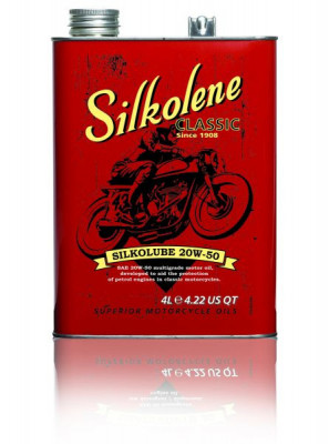 (PL) Olej silnikowy 4T 4T SILKOLENE Silkolube SAE 20W50 4l SF Mineral recommended for classic and historical motorbikes foto