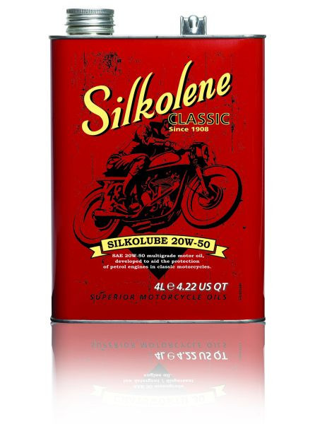 (PL) Olej silnikowy 4T 4T SILKOLENE Silkolube SAE 20W50 4l SF Mineral recommended for classic and historical motorbikes