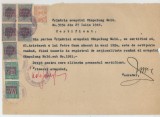 Romania, Primaria orasului, Certificat, Campulung Mold., 1948