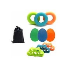 Set 9 produse pentru exerciții m&acirc;nă, degete, &icirc;ncheietură, multicolor