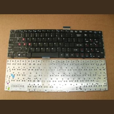 Tastatura laptop noua MSI GT660 GT663 GT685 Glossy Frame Black Without foil US foto