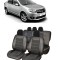 Set huse scaune Dacia Logan 2012-2020 Piele Alcantara (Compatibile cu sistem AIRBAG)