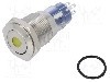 Intrerupator anti-vandalism, ON-(ON), &amp;Oslash;16.2mm, BULGIN, MP0045/1E1AM220S foto