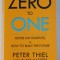 ZERO TO ONE - NOTES ON STARTUPS , OR HOW TO BUILD THE FUTURE by PETER THIEL , BLAKE MASTERS , 2014