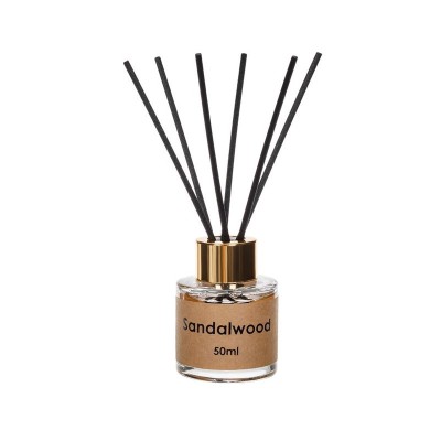 Odorizant de camera cu aroma Lemn de Santal, betisoare si ulei, 50 ml, ATU-084625 foto