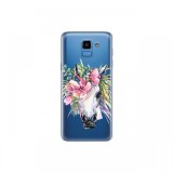 Husa Samsung Galaxy J6 (2018) Lemontti Silicon Art Watercolor Unicorn