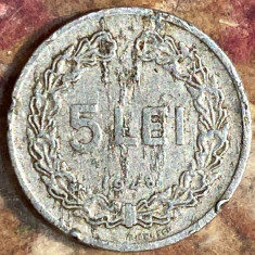 5 LEI 1948 ROMANIA, ALUMINIU/ MONEDA RPR