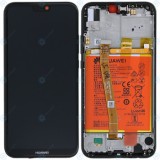 Huawei P20 Lite 2019 (GLK-L21) Capac frontal al modulului de afișare + LCD + digitizer + baterie negru la miezul nopții 02352TME