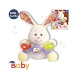 Cumpara ieftin Jucarie de plus interactiva Reig Musicales - Iepuras, cu activitati si lumini, 20 cm