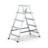 Scara aluminiu, 2 tronsoane, 4&nbsp;trepte, platforma, max 125 kg, 1.13&nbsp;m,&nbsp;Drabest