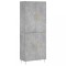 Dulap inalt, gri beton, 69,5x34x180, lemn compozit