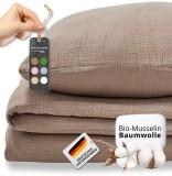 Set lenjerie pat copii Alavya Home 2 piese 135x200 cm bumbac, maro