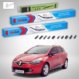 Cumpara ieftin Ștergătoare Renault Clio IV Grandtour Break 2013-2021 | Set Față și Spate Flat Premium &ndash; TeamCar&reg;