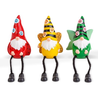 Spiridusi solari cu picioare - 3 tipuri - 3 LED-uri alb cald - 13,5 cm Best CarHome foto