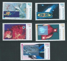Germania 1999, spatiu, cosmos, timbre cu holograma, MNH foto