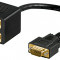 Splitter VGA - 2x VGA mama aurit dubla ecranare