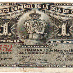 Cuba 1 Peso 1896 Seria 1608752