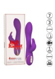 Vibrator iepuras cu efect de incalzire Heated Rotating G Rabbit, Purple (21,5, Calexotics