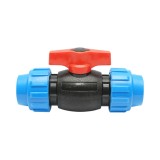 Robinet mufa cu bila compresiune PEHD 32x32mm PN16 pentru sisteme de irigatii