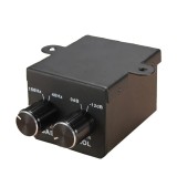 Controller audio bass elSales SGC200 pentru casa sau masina, carcasa metalica, conectori RCA, negru