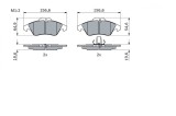 BOSCH 0 986 424 218 set placute frana,frana disc