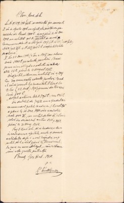 A1924 Act privitor la o contribuție financiară pentru ridicarea gimnaziului rom&amp;acirc;nesc din Brad, județul Hunedoara, 1910 foto