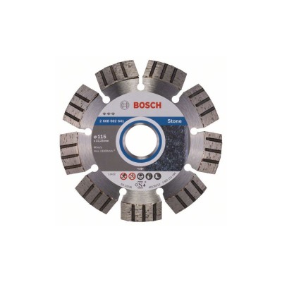 Bosch Best disc diamantat 115x22x2.2x12 mm pentru piatra foto