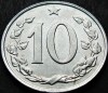 Moneda 10 HALERU - RS CEHOSLOVACIA, anul 1970 *cod 1024, Europa, Aluminiu